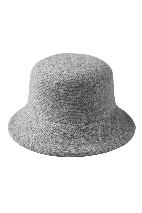 Cloche Style Adjustable Vintage Bucket Hat - Gray (Women's)