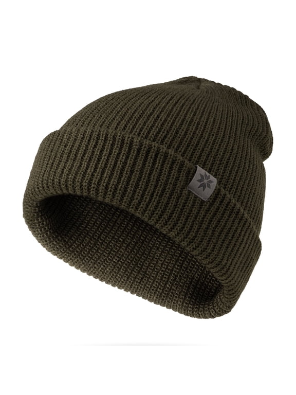 Craftsman Beanie Stretchy Rib Knit Hat - Olive (Men's)