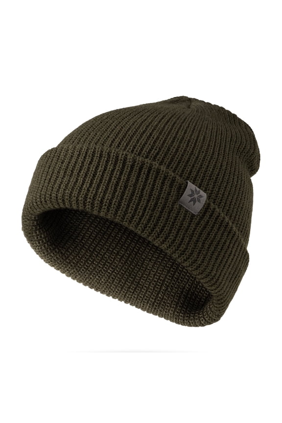 Craftsman Beanie Stretchy Rib Knit Hat - Olive (Men's)