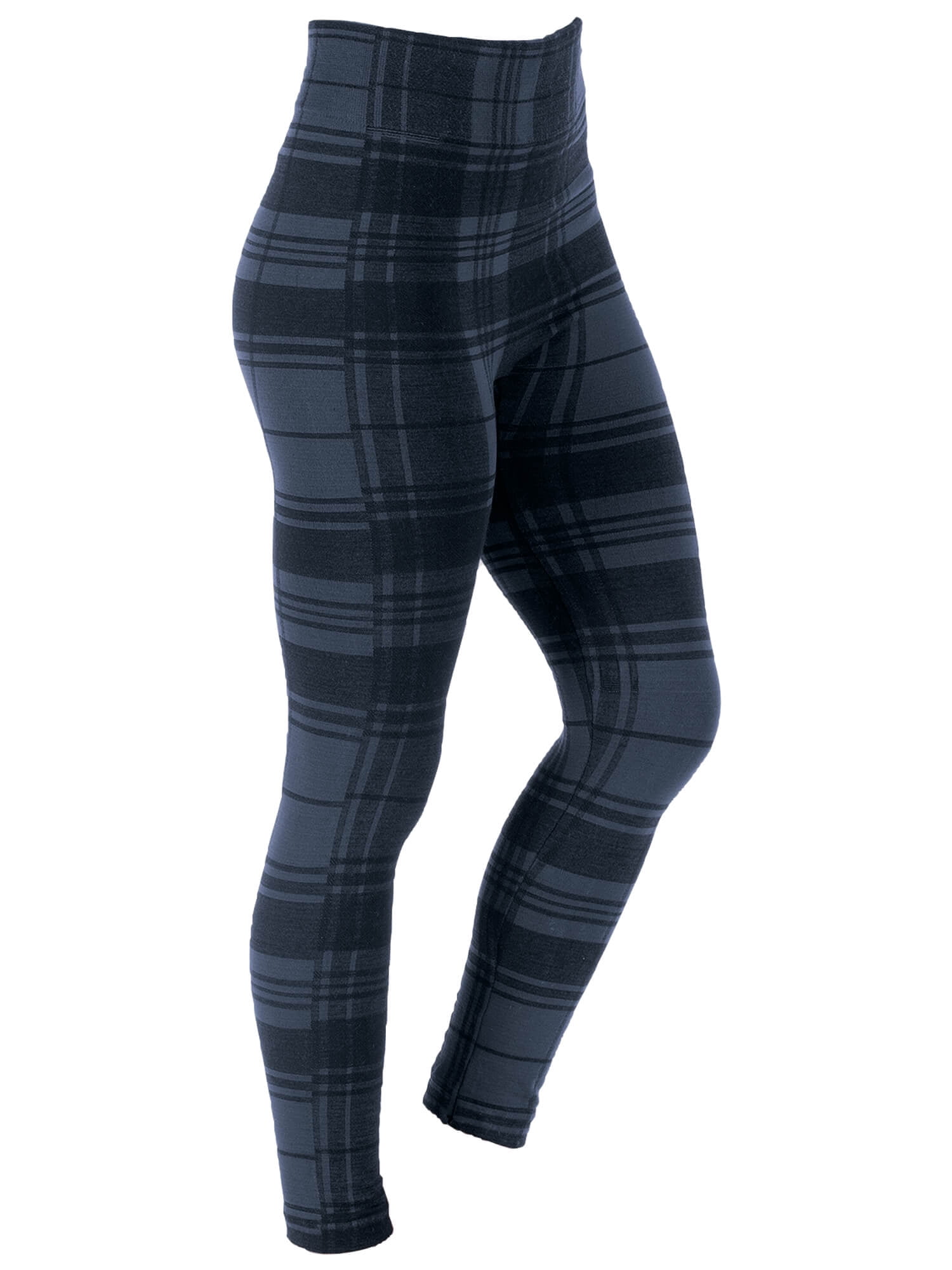 Britt's Knits FleeceLined Leggings, Black Plaid, L/XL