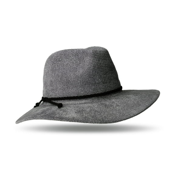 Britt's Knits Getaway Vintage Wide Brim Classic Panama Hat - Gray (Women's)