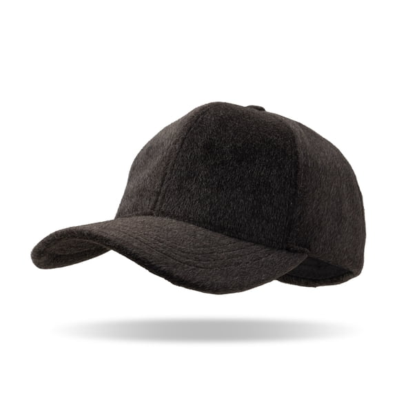 Britt's Knits Hudson Hat Winterized Baseball Cap - Black (Unisex)