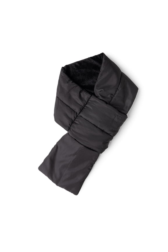 Britt’s Knits Packable Puffer Scarf Warm Winter Scarf Stylish for Cold Weather - Black (Women's)