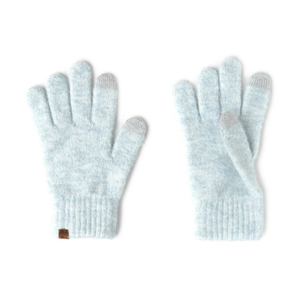 Britt's Knits Powder Knit Screen-Compatible Gloves - Blue (Womens)