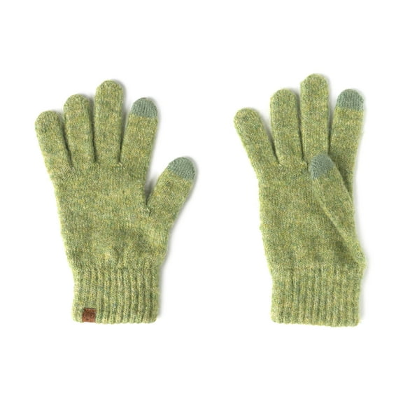 Britt's Knits Powder Knit Screen-Compatible Gloves - Green (Womens)