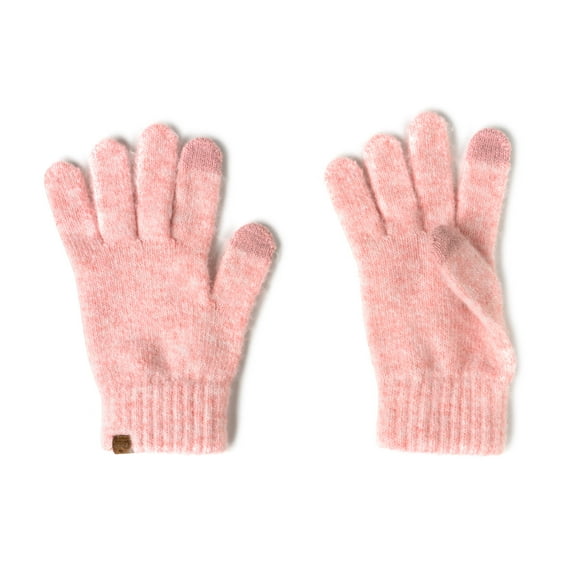 Britt's Knits Powder Knit Screen-Compatible Gloves - Pink (Womens)