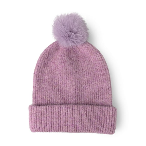 Britt's Knits Powder Oversized Knit Pom Hat - Purple (Women's)