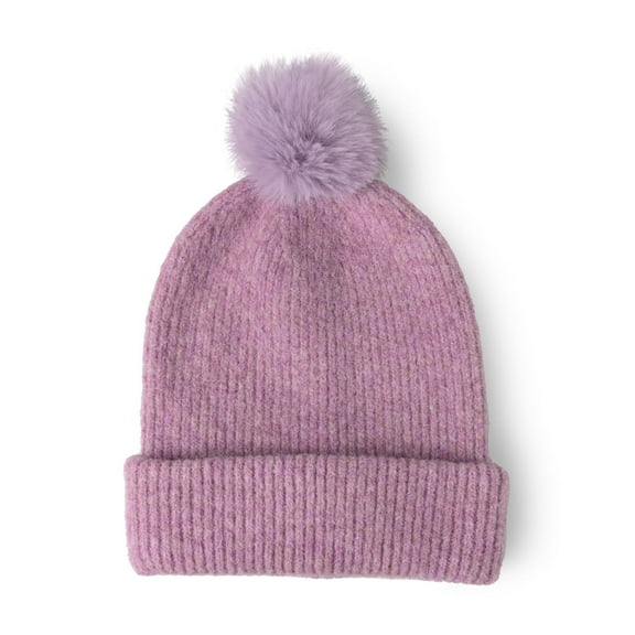 Britt's Knits Powder Oversized Knit Pom Hat - Purple (Women's)