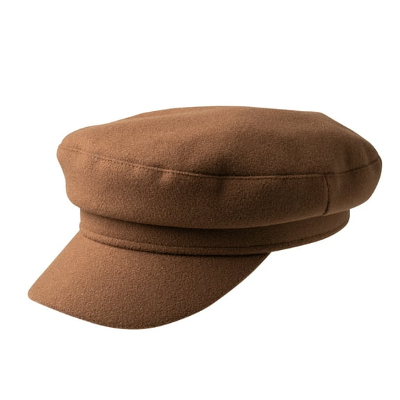 Britt's Knits Soho Cap Adjustable Newsboy Beret Hat - Brown (Women's)