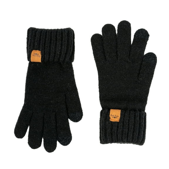 Britt's Knits Warm Knitted Gloves With Tech-Compatible Fingertips - Black (Women's)