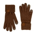 thumbnail image 1 of Britt's Knits Warm Knitted Gloves With Tech-Compatible Fingertips - Brown (Women's), 1 of 7