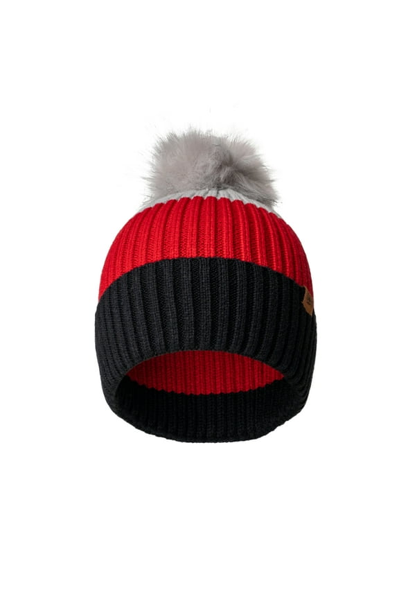 Britt’s Knits Wonderland Pom Hat Winter Warm Soft Stretchy Beanie - Gray (Kid's)