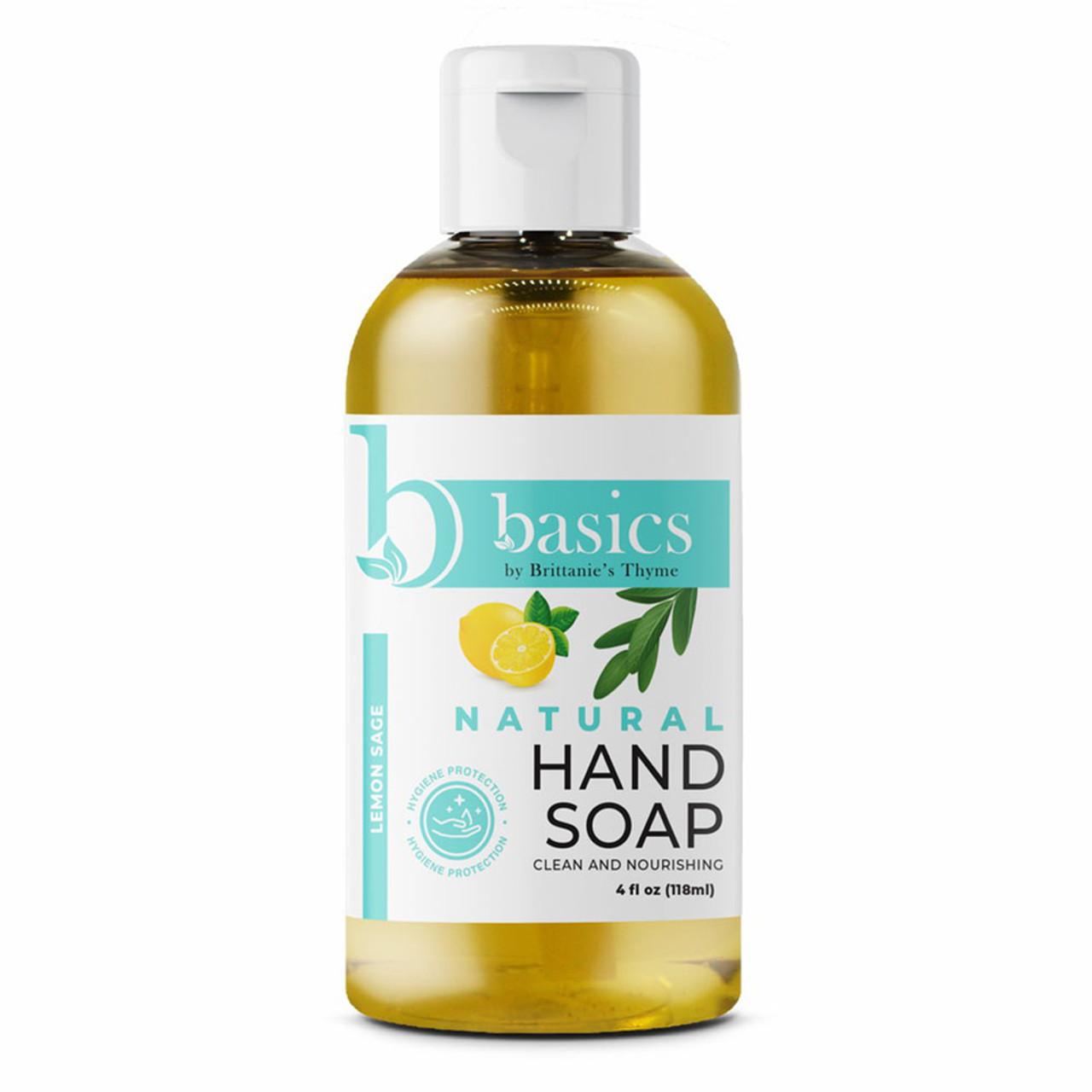 Brittanies Thyme Basics Lemon Sage Natural Hand Soap, 4 Oz, 2 Pack ...