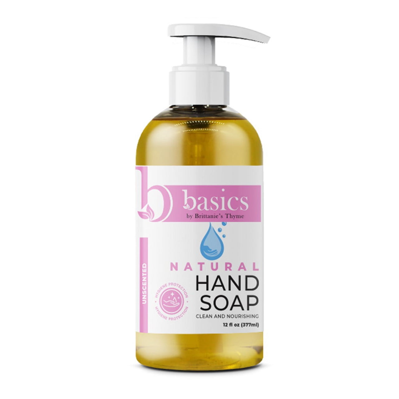 Brittanies Thyme Basics Unscented Natural Hand Soap, 12 Oz..
