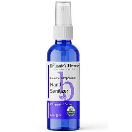 Brittanies Thyme Organic Lavender Hand Sanitizer Spray, 2 Oz, 3 Pack