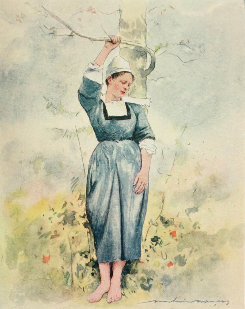 Brittany 1912 In the bois dAmour Canvas Art - Mortimer Menpes (24 x 36)