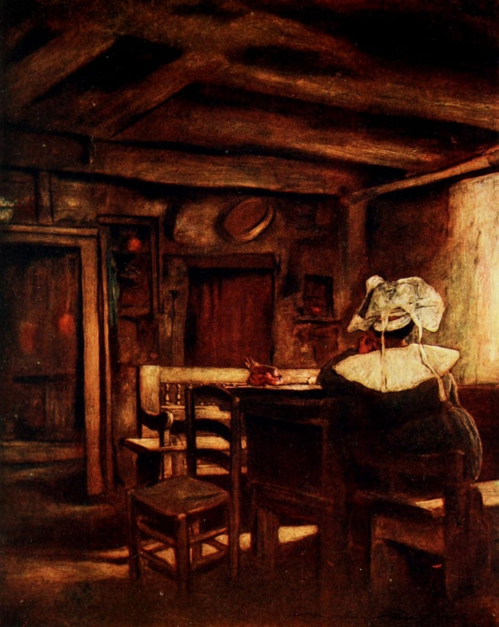 Brittany 1912 Meditation Canvas Art - Mortimer Menpes (24 x 36)
