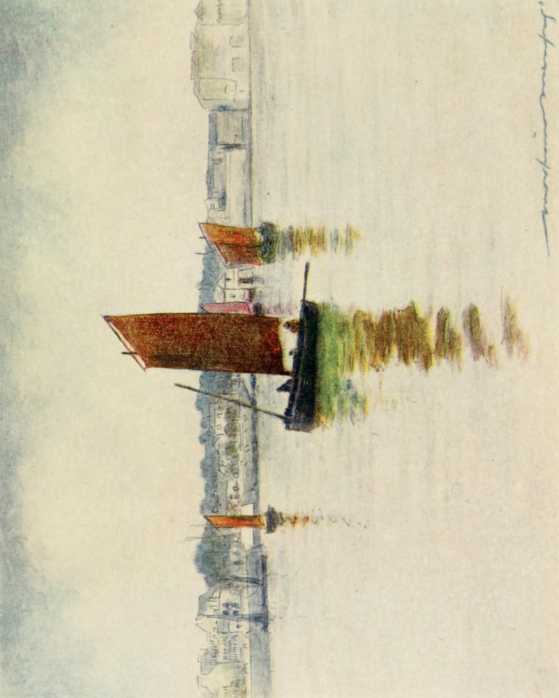 Brittany 1912 Reflections Canvas Art - Mortimer Menpes (18 x 24)