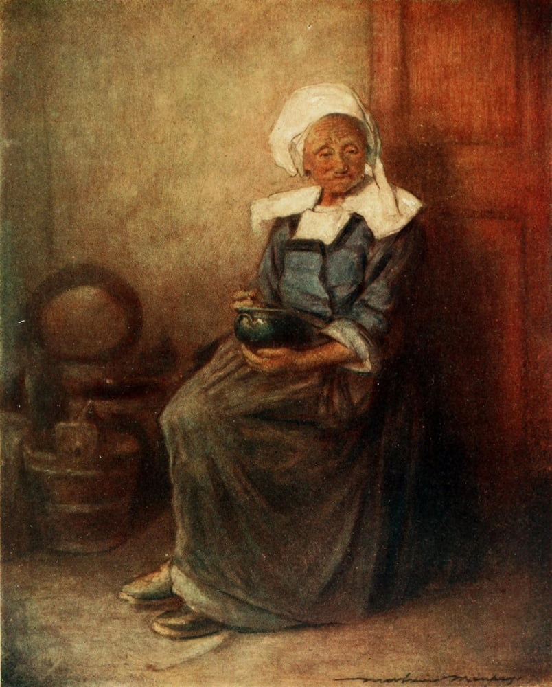 Brittany 1912 Soupe Maigre Canvas Art - Mortimer Menpes (18 x 24)