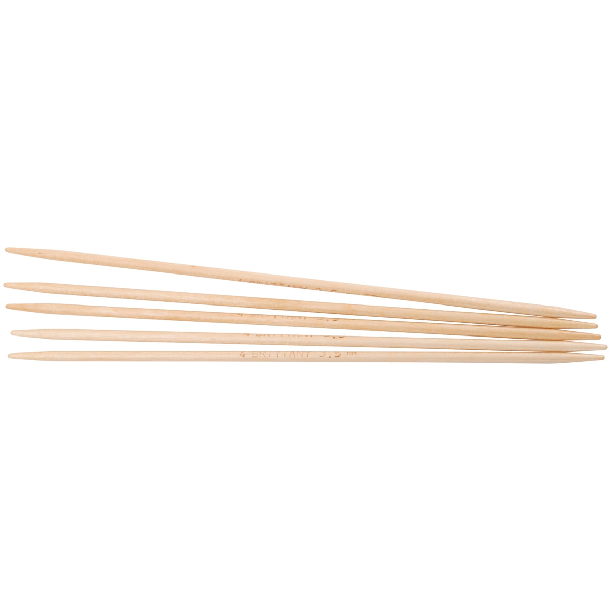 Brittany 5 Double Pointed Knitting Needles - Sustainably Sourced Birch Wood, Hand-Finished