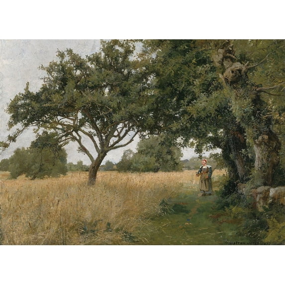 Brittany Landscape (1877) Poster Print by Hugh Bolton Jones (24 x 36)