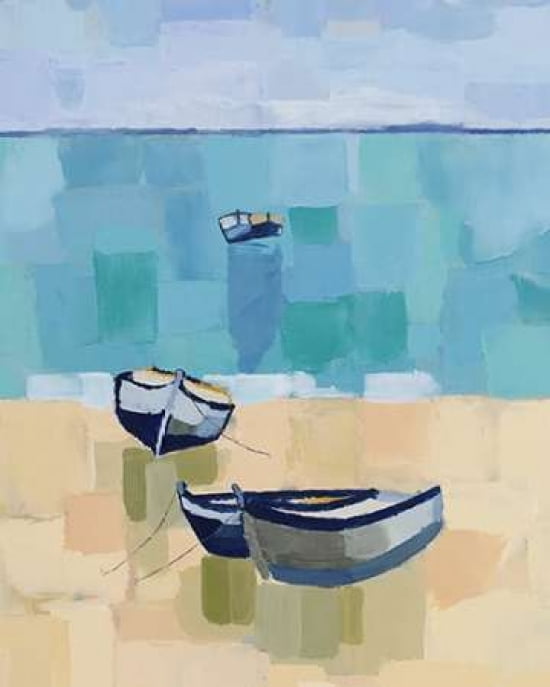 Brittany Seascape Canvas Art - Sarah Batt (24 x 30)