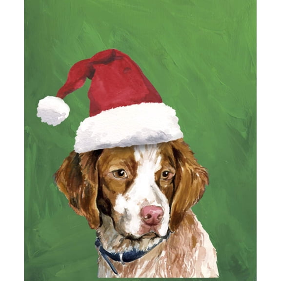 Brittany Spaniel - Barbara Van Vliet Christmas Garden Flag