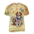 thumbnail image 1 of Brittany Spaniel Celebrates Spring and Enjoys a Happy Easter All Over Print 3D Shirt Unisex Merch Brittany Dog Lover Gifts Idea - 02001, 1 of 6