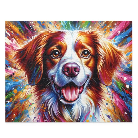 Brittany Spaniel Dog Jigsaw Puzzle | 1000 Pieces | Fun Brain Puzzle Lovers Challenging and Relaxing Gifts Idea | Gifts For Family, Friends, Pet Dog Lovers