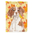 thumbnail image 1 of Brittany Spaniel Fall Flag Canvas House Size, 1 of 4