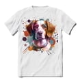 thumbnail image 1 of Brittany Spaniel Portrait Watercolor Vintage Retro Styles Shirt T-shirt Unisex Merch Brittany Dog Lover Gifts Idea - 00001, 1 of 6
