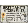 thumbnail image 1 of Brittany's Kitchen Rules Chic Sign Vintage Decor 8 x 12 High Gloss Metal 208120032190, 1 of 1