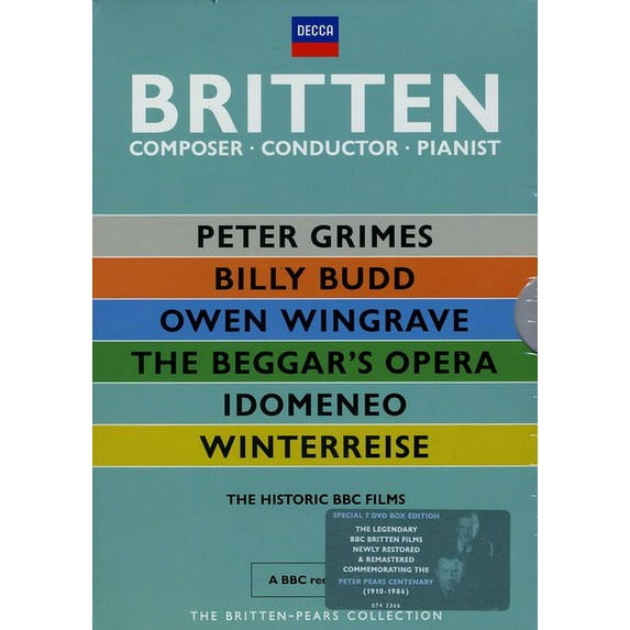 Britten: Pears Collection (DVD), Decca, Music & Performance