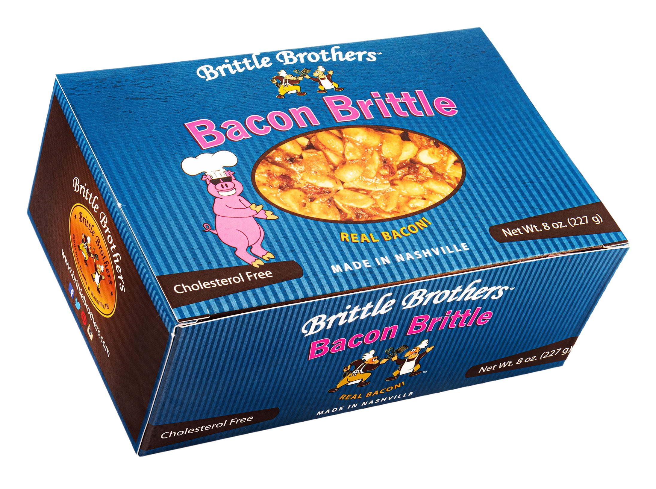 Brittle Brothers Bacon Peanut Brittle 8 oz. Box Voted 1 4x’s