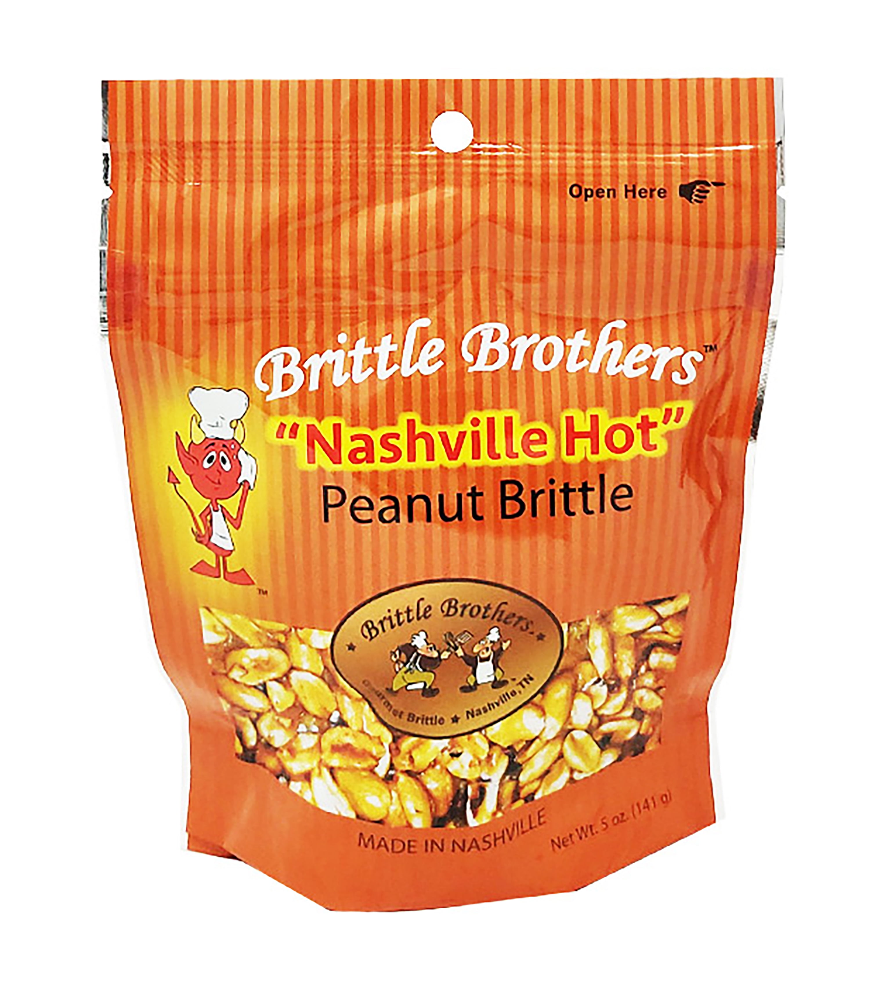 Brittle Brothers "Nashville Hot" Peanut Brittle 5 oz. Bag Voted 1