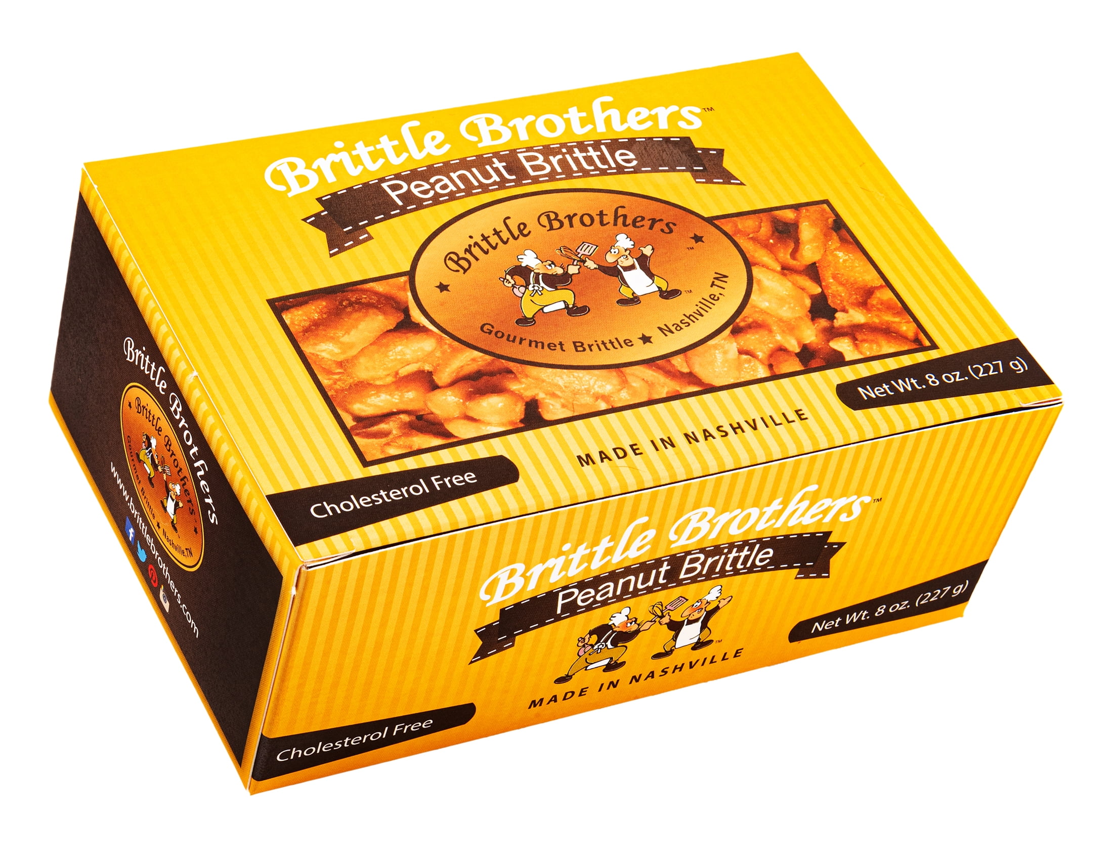 Brittle Brothers Peanut Brittle 8 oz. Box Voted 1 4x’s more Nuts