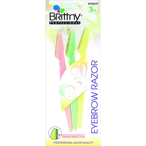 BRITTNY EYEBROW RAZOR TINKLE 3PC / PK (2)