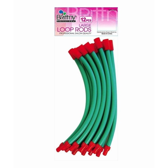 Brittny Loop Rods-Green 12 Count Large