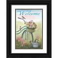 thumbnail image 1 of Britton, Pam 11x14 Black Ornate Wood Framed with Double Matting Museum Art Print Titled - Old Bike Welcome, 1 of 4