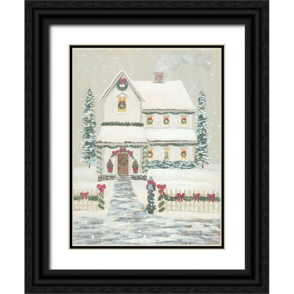 Britton, Pam 19x24 Black Ornate Wood Framed with Double Matting Museum Art Print Titled - Holiday Home