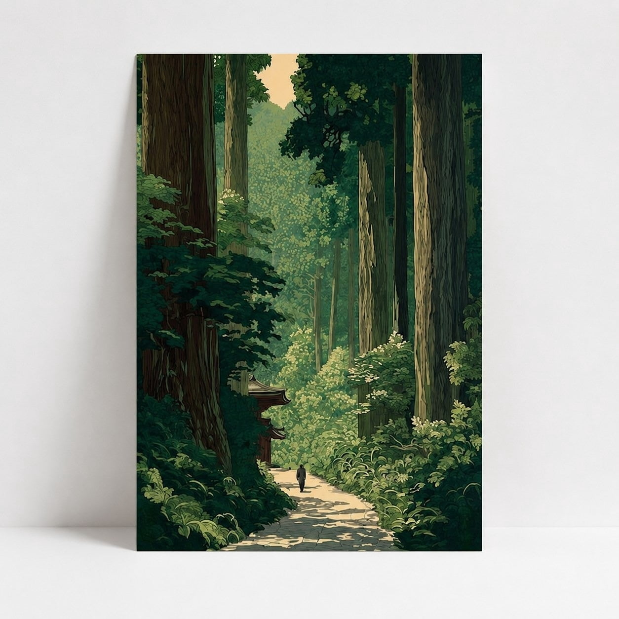 Brivelle Japanese Forest Path Botanical Poster, 32 x 48 in - Walmart.com