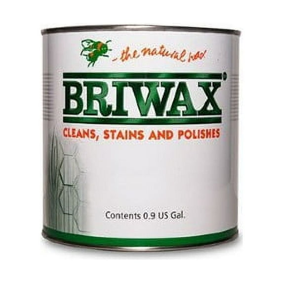 Briwax Furniture Wax Polish, Cleans, Stains, and Polishes, Ebony, 7 Pounds