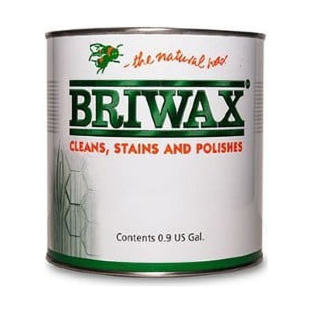 Briwax Furniture Wax Polish, Tudor Brown, 7 lb - Cleans, Stains