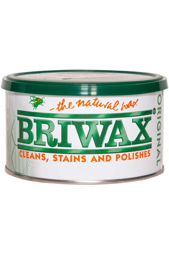 Mid Brown Original Furniture Wax Polish Cleans, Stains and Polishes, 16 oz