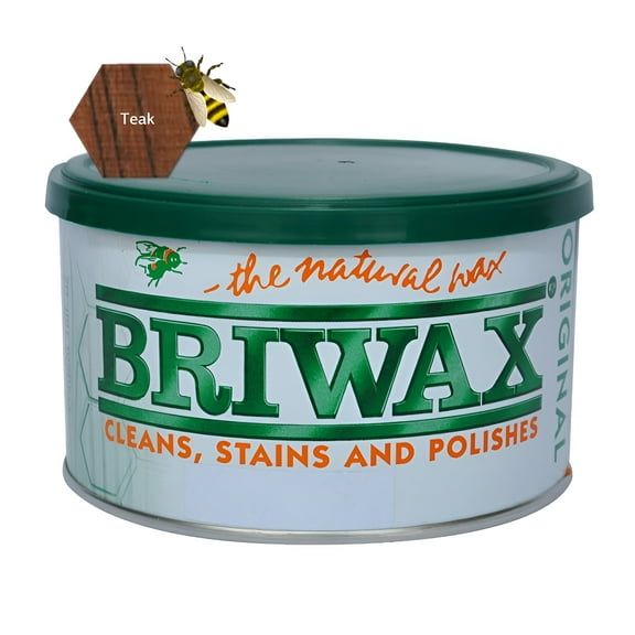 Briwax (Teak) Furniture Wax Polish, Cleans, Stains, and Polishes Wood Finish
