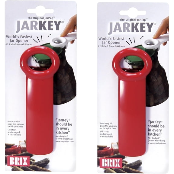Brix JarKey Original Easy Jar Key Opener, 2-Pack
