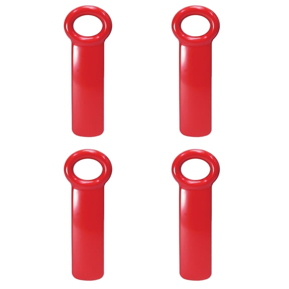 Brix Original Easy Jar Key Opener, Great for Kids and Arthritis and Carpal Tunnel Sufferers, Red, Set of 4