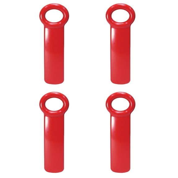 Brix Original Easy Jar Key Opener, Great for Kids and Arthritis and Carpal Tunnel Sufferers, Red, Set of 4