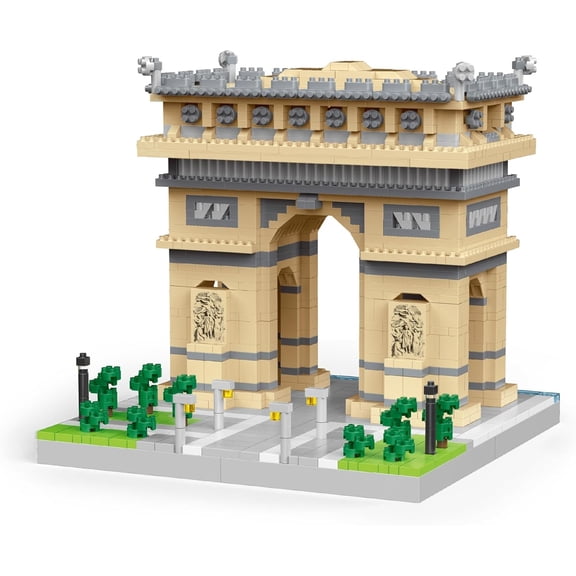 BrixVibe Arc De Triomphe Building Set Compatible with Lego Architecture Collectible Model for Teems Adults