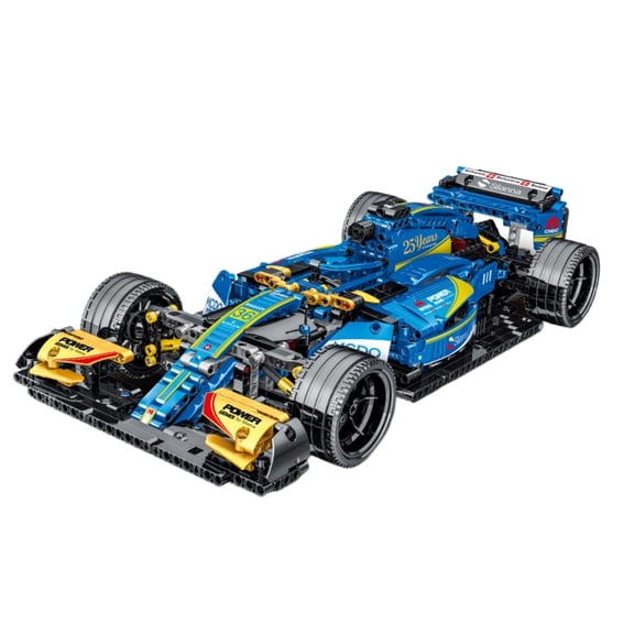 BrixVibe Blue Racing Cars Building Set Compatible with Lego Race Car Creative Model for Adults and Teens 1135pcs